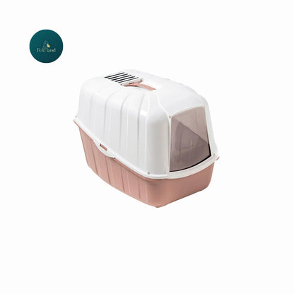 שירותים סגור גדול לחתול עם פתיחה קדמית