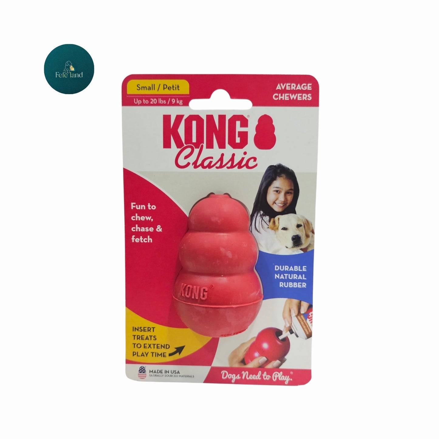 kong צעצוע גומי לכלבים