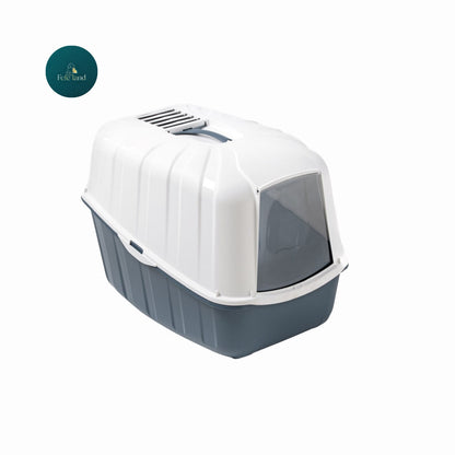 שירותים סגור גדול לחתול עם פתיחה קדמית